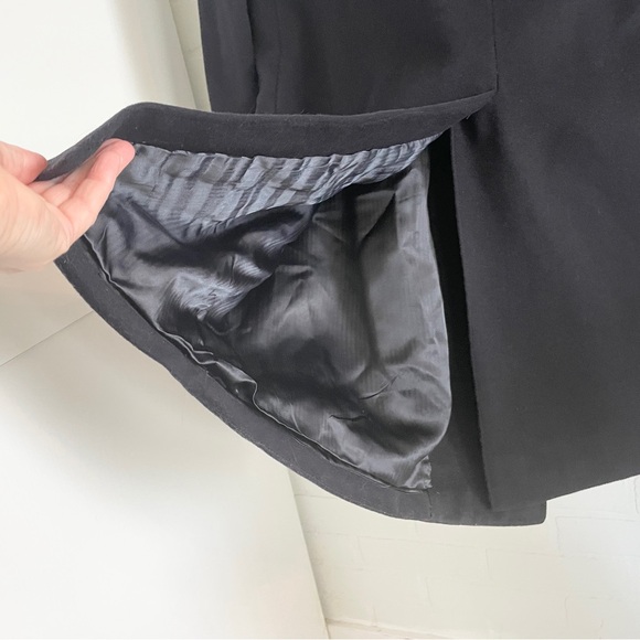 Vintage Italian 100% Cashmere Black Overcoat (Hand-Tailored) Luxury Men’s 40L - Picture 13 of 15